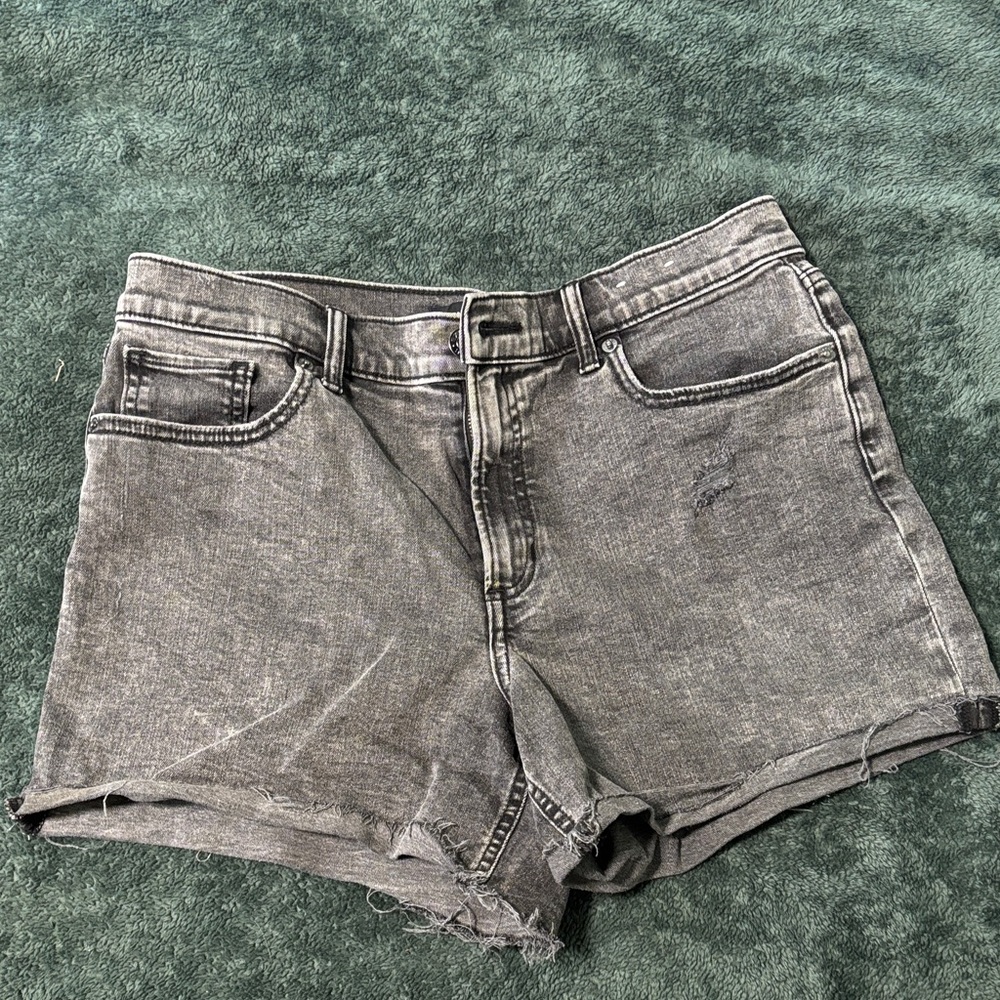 Express Charcoal Jean Shorts